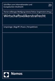 Cover von Wirtschaftsvölkerstrafrecht