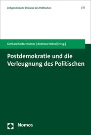 Cover von Postdemokratie und die Verleugnung des Politischen