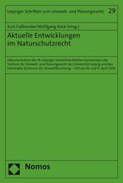 Cover von Aktuelle Entwicklungen im Naturschutzrecht