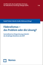Cover von Föderalismus - das Problem oder die Lösung?