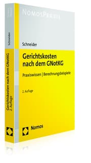 Cover von Gerichtskosten nach dem GNotKG