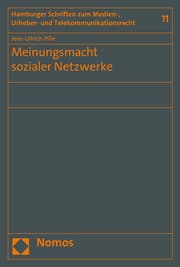 Cover von Meinungsmacht sozialer Netzwerke
