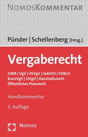 Cover von Vergaberecht