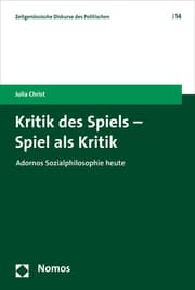Cover von Kritik des Spiels - Spiel als Kritik