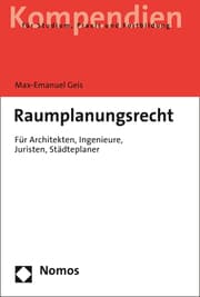 Cover von Raumplanungsrecht
