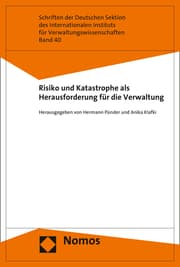 Cover von Risiko und Katastrophe als Herausforderung für die Verwaltung