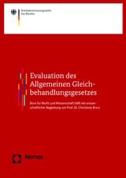 Cover von Evaluation des Allgemeinen Gleichbehandlungsgesetzes