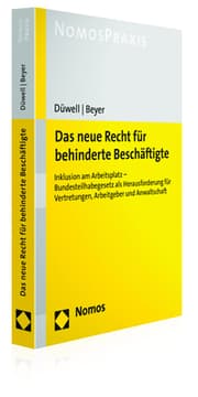 Cover von Das neue Recht für behinderte Beschäftigte