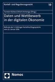 Cover von Daten und Wettbewerb in der digitalen Ökonomie