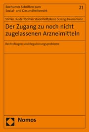 Cover von Der Zugang zu noch nicht zugelassenen Arzneimitteln