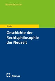 Cover von Geschichte der Rechtsphilosophie der Neuzeit