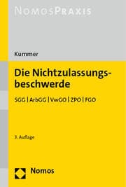 Cover von Die Nichtzulassungsbeschwerde