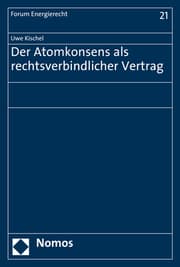 Cover von Der Atomkonsens als rechtsverbindlicher Vertrag