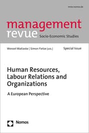 Cover von Human Resources, Labour Relations and Organizations