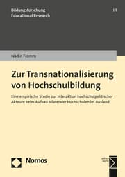 Cover von Zur Transnationalisierung von Hochschulbildung