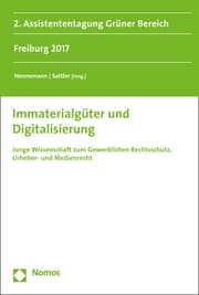 Cover von Immaterialgüter und Digitalisierung