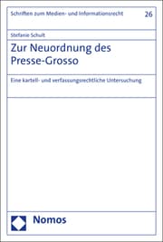 Cover von Zur Neuordnung des Presse-Grosso
