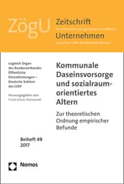 Cover von Kommunale Daseinsvorsorge und sozialraumorientiertes Altern