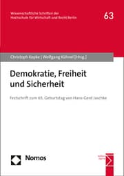 Cover von Demokratie, Freiheit und Sicherheit