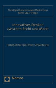 Cover von Innovatives Denken zwischen Recht und Markt