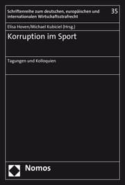 Cover von Korruption im Sport