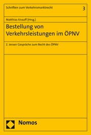 Cover von Bestellung von Verkehrsleistungen im ÖPNV