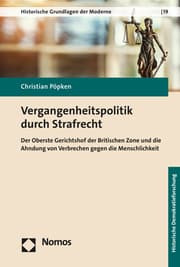 Cover von Vergangenheitspolitik durch Strafrecht