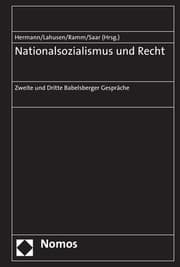 Cover von Nationalsozialismus und Recht