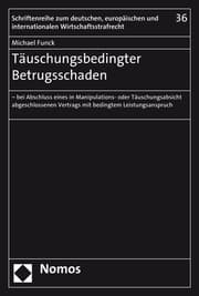 Cover von Täuschungsbedingter Betrugsschaden