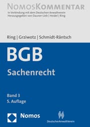 Cover von Bürgerliches Gesetzbuch/BGB 3 - Sachenrecht