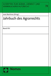 Cover von Jahrbuch des Agrarrechts
