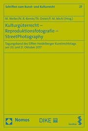 Cover von Kulturgüterrecht - Reproduktionsfotografie - StreetPhotography