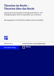 Cover von Theorien im Recht - Theorien über das Recht