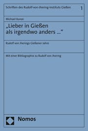 Cover von 'Lieber in Gießen als irgendwo anders ...'