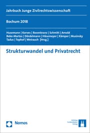 Cover von Strukturwandel und Privatrecht