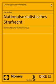 Cover von Nationalsozialistisches Strafrecht
