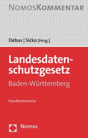 Cover von Landesdatenschutzgesetz Baden-Württemberg
