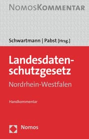 Cover von Landesdatenschutzgesetz Nordrhein-Westfalen