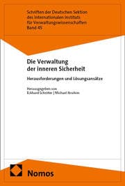 Cover von Die Verwaltung der inneren Sicherheit