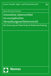 Cover von Innovative Lebensmittel im europäischen Verwaltungsverfahrensrecht