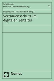 Cover von Vertrauensschutz im digitalen Zeitalter