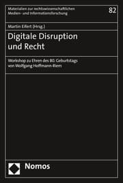 Cover von Digitale Disruption und Recht