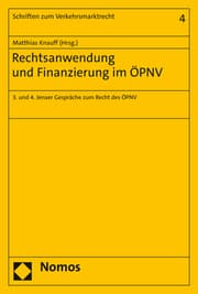 Cover von Rechtsanwendung und Finanzierung im ÖPNV