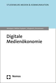 Cover von Digitale Medienökonomie