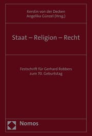 Cover von Staat - Religion - Recht