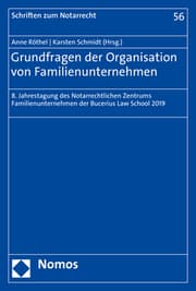 Cover von Grundfragen der Organisation von Familienunternehmen
