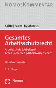 Cover von Gesamtes Arbeitsschutzrecht