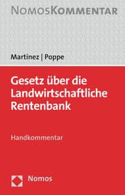 Cover von Gesetz über die Landwirtschaftliche Rentenbank