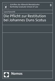 Cover von Die Pflicht zur Restitution bei Johannes Duns Scotus