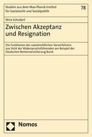 Cover von Zwischen Akzeptanz und Resignation